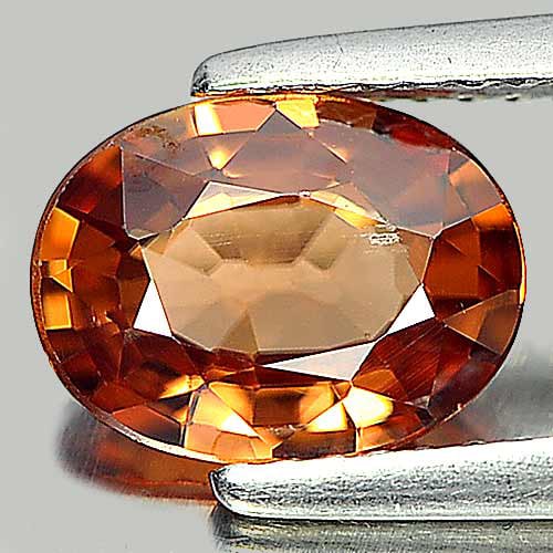 Natural Imperial Zircon Gemstones 2.24 Ct. Oval Shape 9 x 6.8 Mm.