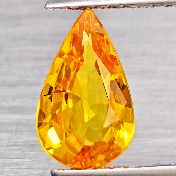 Natural Yellow Sapphire Gemstones 1.43 Ct. Pare Shape 9.4 x 5.8 Mm.