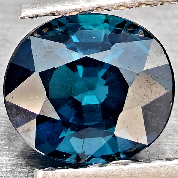Natural Bluish Green Tourmaline Gemstones 1.31 Ct. Oval Shape 6.8 x 6 Mm.