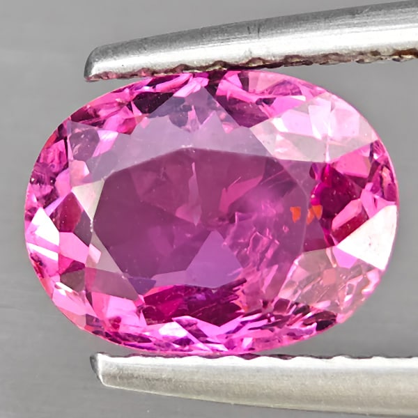 Natural Pink Tourmaline Gemstones 1.58 Ct. Oval Shape 8.8 x 6.8 Mm.