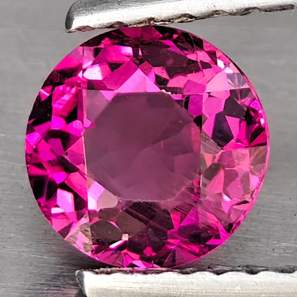 Natural Pink Tourmaline Gemstones 0.95 Ct. Round Shape 6.4 Mm.