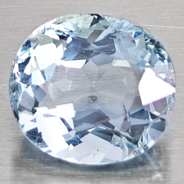 Natural Baby Blue Aquamarine Gemstones 1.63 Ct. Oval Shape 7.8 x 7.1 Mm.: Product ID: 800812195 Product Name: Natural Aquamarine Weight: 1.63 CT. Size: 7.8 x 7.1 x 4.9 MM. Shape: Oval Shape Color: Baby Blue Clarity:SI1 Luster: Good Gems Origin: Brazil Treatment: Unheated Cr