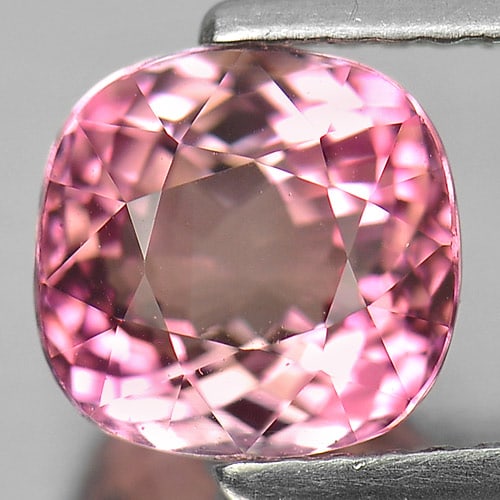 Natural Party Color Pink Tourmaline Gemstones 2.14 Ct. Clean Cushion Shape 7.8 x 7.6 Mm. (1 of 3)