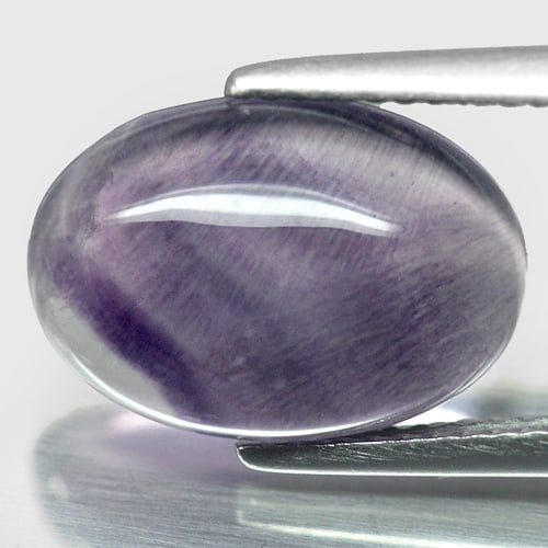 Natura Multi-Color Fluorite Gemstones 6.34 Ct. Oval Cabochon Shape 14 x 10 Mm.
