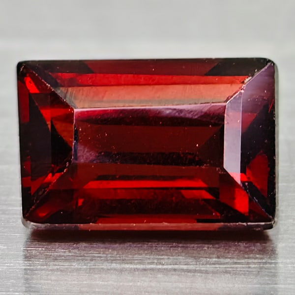 Natural Red Garnet Gemstones 1.55 Ct. Square Shape 7.2 x 4.8 Mm.