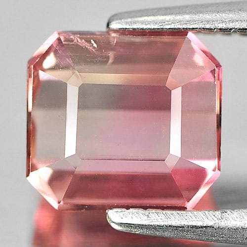 Natural Pink Tourmaline Gemstones 1.54 Ct. Octagon Shape 6.7 x 6.2 Mm.
