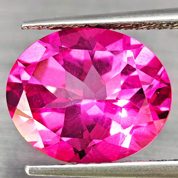 Natural Pink Topaz Gemstones 5.53 Ct. Oval Shape 12 x 10 Mm.