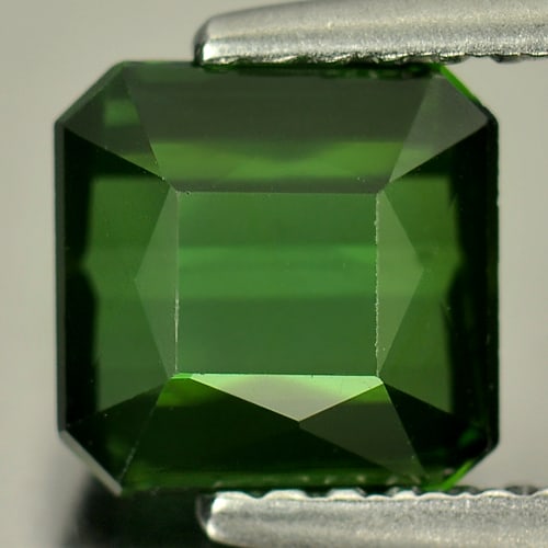 Natural Green Tourmaline Gemstones 1.40 Ct. Clean Octagon Shape 6.4 x 6.2 Mm.