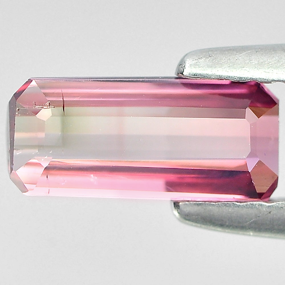 Natural Pink Tourmaline Gemstones 0.81 Ct. Octagon Shape 8.3 x 3.8 Mm.