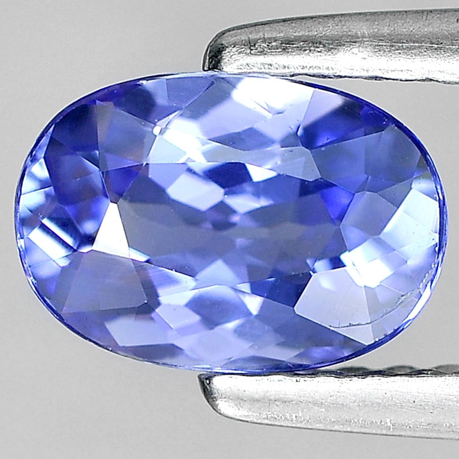 Natural Violetish Blue Tanzanite Gemstones 0.98 Ct. Oval Shape 7.60 x 5.26 Mm.