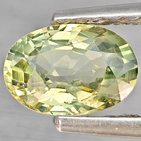 Natural Green Sapphire Gemstones 0.65 Ct. Oval Shape 6 x 4.3 Mm.