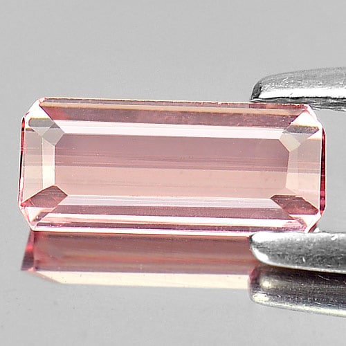 Natural Pink Tourmaline Gemstones 0.75 Ct. Octagon Shape 8.8 x 3.8 Mm.