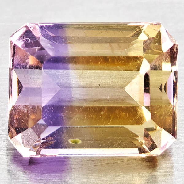 Natural Bi Color Ametrine Gemstones 2.71 Ct. Octagon Shape 8.7 x 6.9 Mm.
