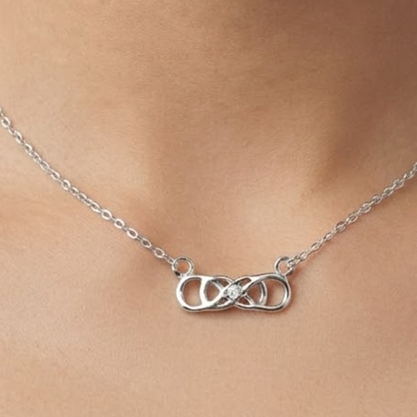 925 Sterling Silver Necklace Jewelry 2.20 Grams Length 18 Inch.