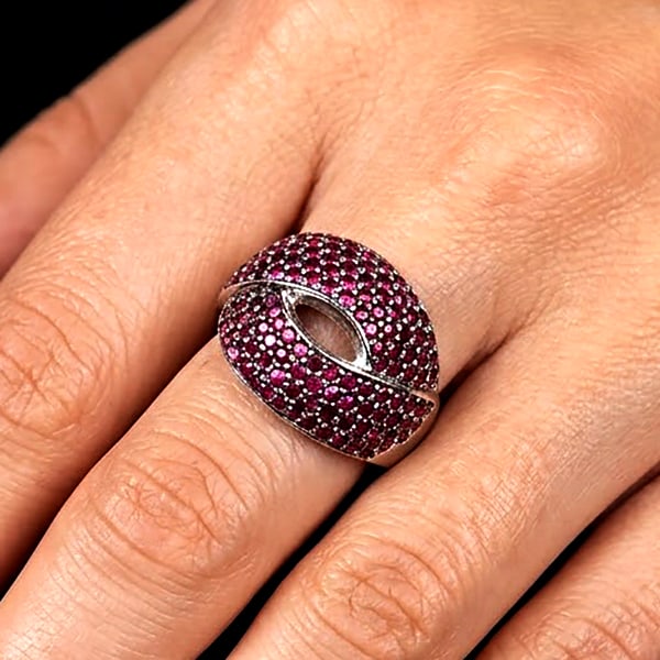 Natural Red Ruby Gemstones with 925 Sterling Silver Rings Jewelry 10.61 Grams Size 9.50: Product ID: 207101219 Product Type: 925 Sterling Silver Fine Jewelry Jewelry Weight: 10.61 Grams. Ring Size: 9.5 Resizable(Fee) Gemstones Color: Pinkish Red Metal: Solid Silver 92.5%. Gemstone Detail: