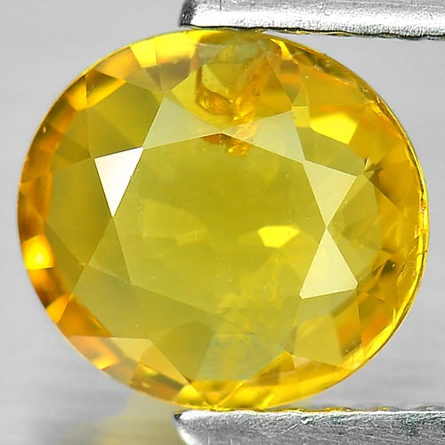 Natural Yellow Sapphire Gemstones 1.57 Ct. Oval Shape 7.7 x 7.1 Mm.