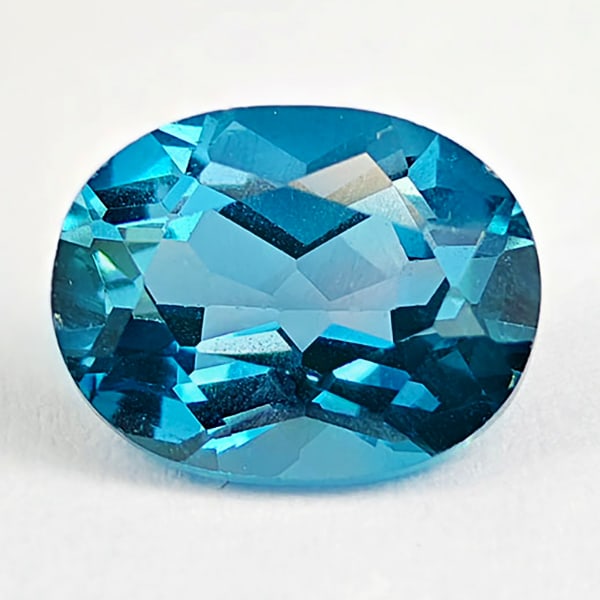Natural London Blue Topaz Gemstones 2.66 Ct. Oval Shape 9 x 7 Mm.