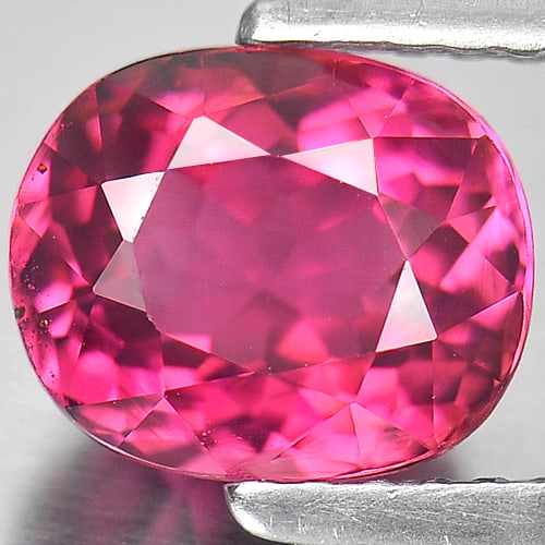 Natural Pink Tourmaline Gemstones 1.86 Ct. Oval Shape 7.9 x 6.6 Mm.