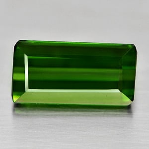 Natural Green Tourmaline Gemstones 1.39 Ct.Octagon Shape 8.8 x 4.6 Mm.