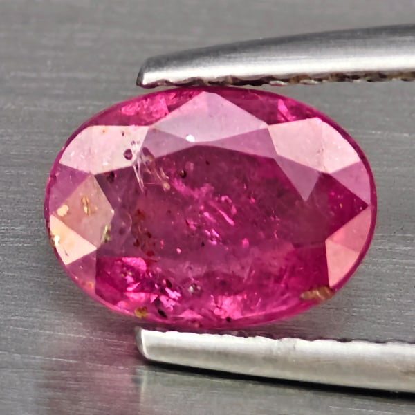Natural Red Pink Ruby Gemstones 1.58 Ct. Oval Shape 8.2 x 6 Mm.