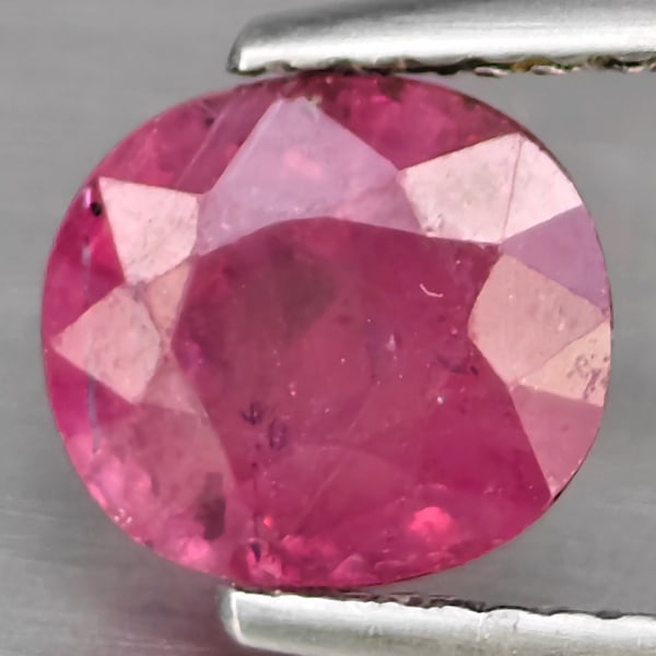 Natural Red Pink Ruby Gemstones 2.36 Ct. Oval Shape 7.6 x 6.8 Mm.