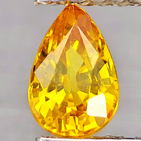 Natural Yellow Sapphire Gemstones 0.57 Ct. Pear Shape 5.9 x 4 Mm.