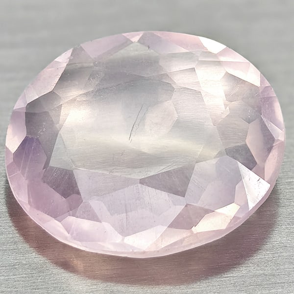 Natural Rose Pink Quartz Gemstones 4.00 Ct. Oval Shape 13.1 x 11.8 Mm.