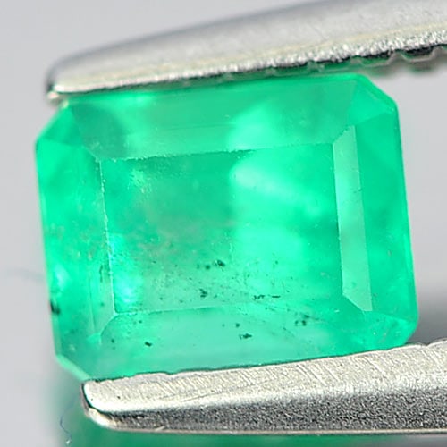 Natural Green Emerald Gemstones 0.54 Ct. Octagon Shape 5.5 x 4.5 Mm.