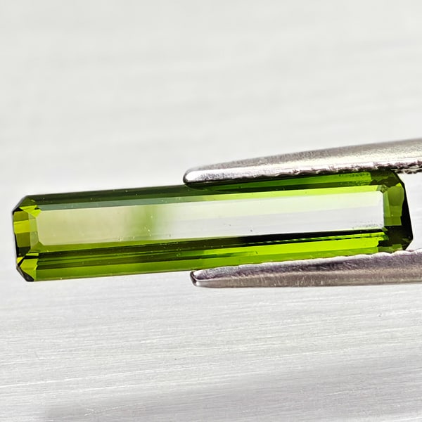 Natural Green Tourmaline Gemstones 1.59 Ct. Octagon Shape 16.5 x 3.7 Mm.