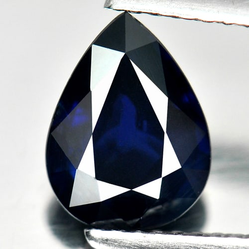 Natural Blue Sapphire Gemstones 1.84 Ct. Pear Shape 8.80 x 6.64 Mm.