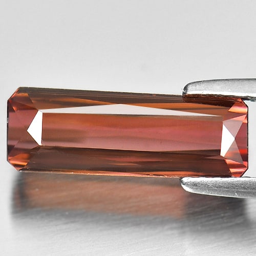 Natural Multi Color Pink Tourmaline Gemstones 3.35 Ct. Octagon Shape 14.3 x 5 Mm.
