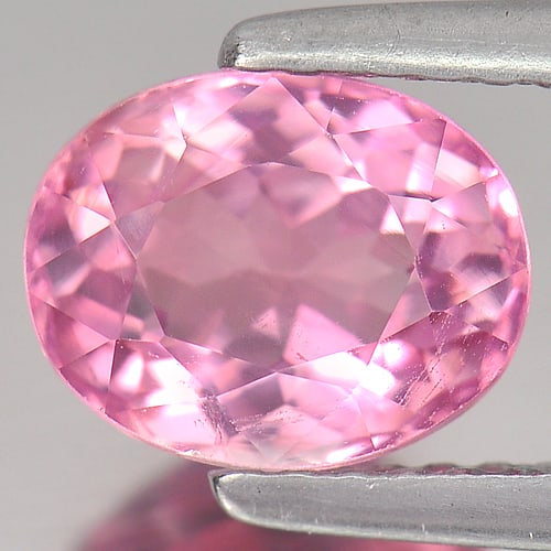 Natural Pink Tourmaline Gemstone 1.66 Ct. Oval Shape 8 x 6.3 Mm.