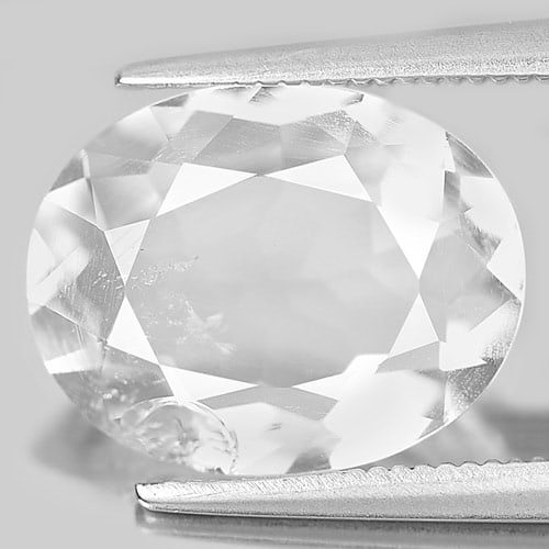 Natural White Quartz Gemstones 4.12 Ct. Oval Shape 13.2 x 10.5 Mm.