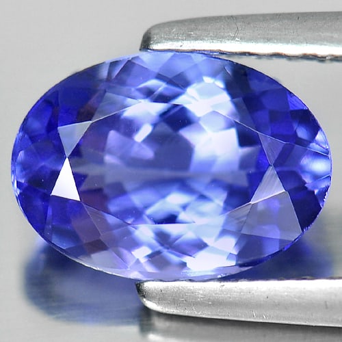Natural Blue Tanzanite Gemstones 1.71 Ct. VVS Oval Shape 8.9 x 6.3 Mm.