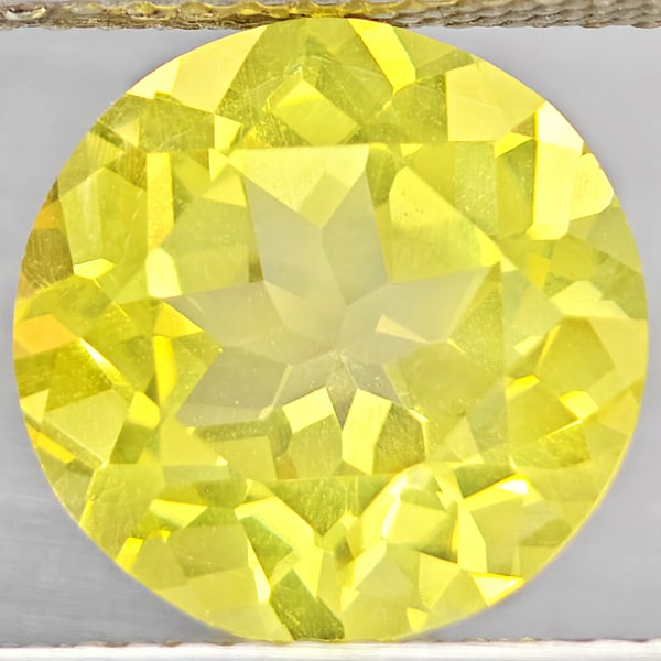 Natural Yellow Lemon Quartz Gemstones 3.53 Ct. Round Shape 10 Mm.