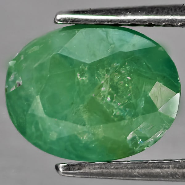 Natural Green Blueish Grandidierite Gemstones 2.94 Ct .Oval Shape 9.3 x 7.3 Mm.