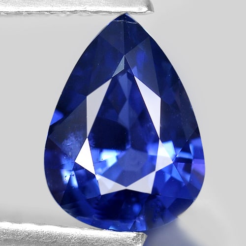 Natural Blue Sapphire Gemstones 1.35 Ct. Pear Shape 8.4 x 6.2 Mm.