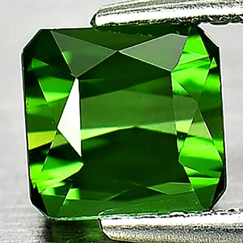 Natural Green Tourmaline Gemstones 1.05 Ct. Octagon Shape 5.7 x 5.6 Mm.