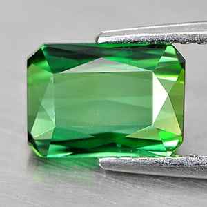 Natural Green Tourmaline Gemstones 1.43 Ct. Octagon Shape 8 x 5.8 Mm.