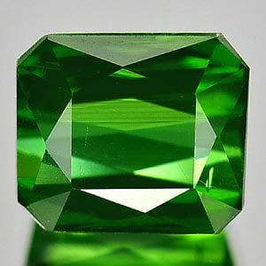 Natural Green Tourmaline Gemstones 1.66 Ct. Octagon Shape 6.9 x 6 Mm.