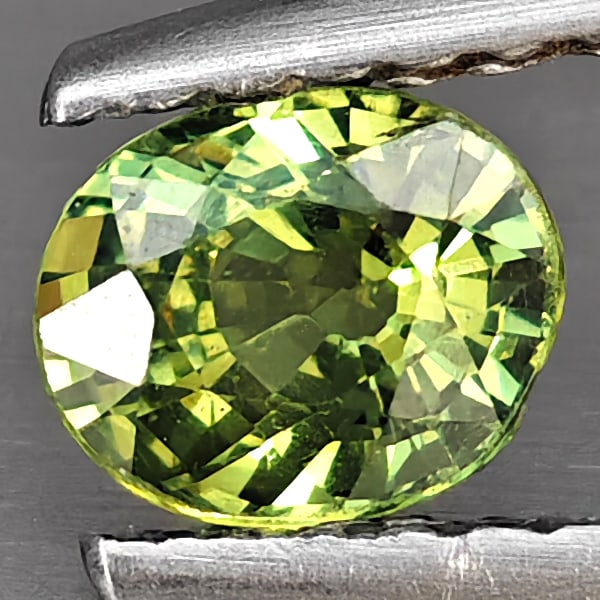 Natural Green Songea Sapphire Gemstones 0.50 Ct. Oval Shape 5.1 x 4.1 Mm.