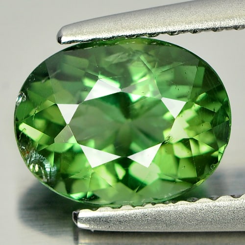 Natural Green Apatite Gemstones 1.79 Ct. Oval Shape 8.5 x 6.6 Mm.