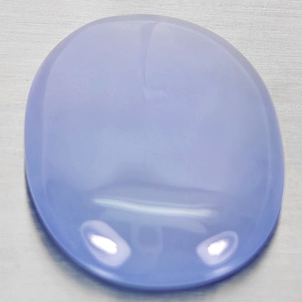 Natural Lavender Chalcedony Gemstones 16.34 Ct. Oval Cabochon Shape 22 x 17 Mm.