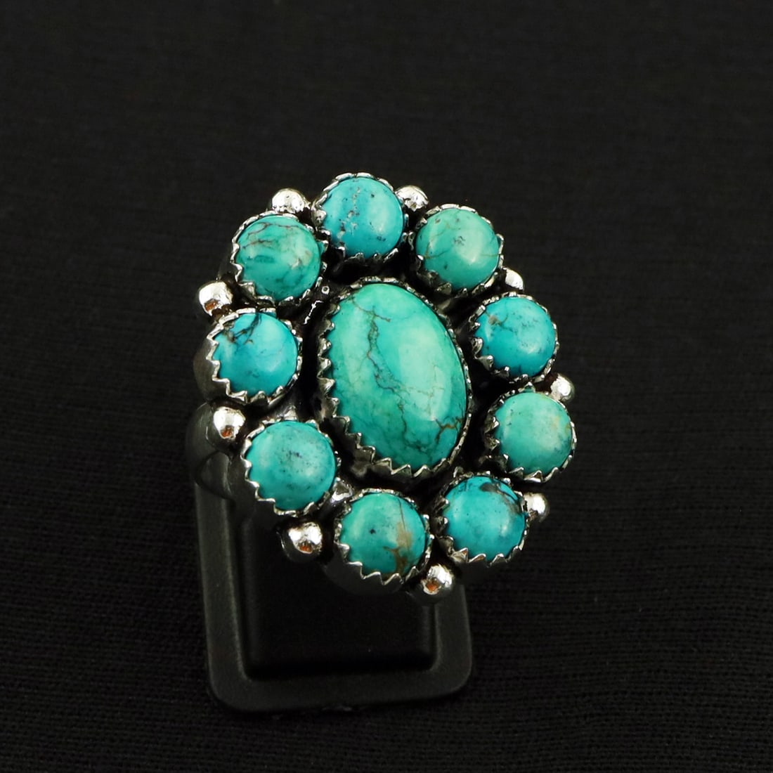 Natural Turquoise 2 Micron Sterling Silver Plated Handmade Ring - 8.5MM: Product ID: 260731150733 Product - Handmade Silver Plated Ring Metal - 92.5 2 Micron Sterling Silver Plated Ring Size - 8.5MM Gemstone - Turquoise Gemstone Origin - Tibet Gemstone Size - 10X14 MM ( 1 