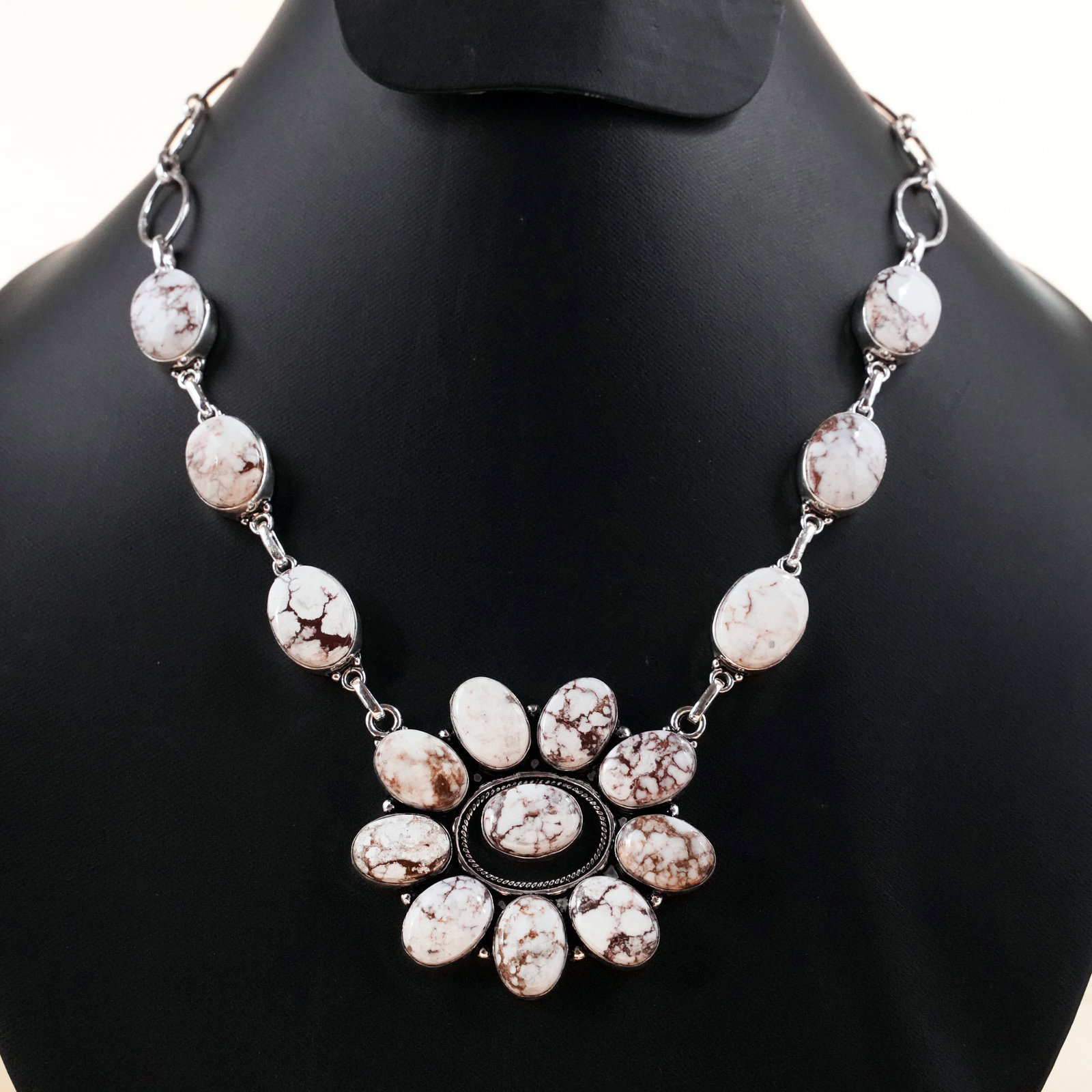 Natural Wild Horse Sterling Silver Plated Handmade Necklace (1 of 3)