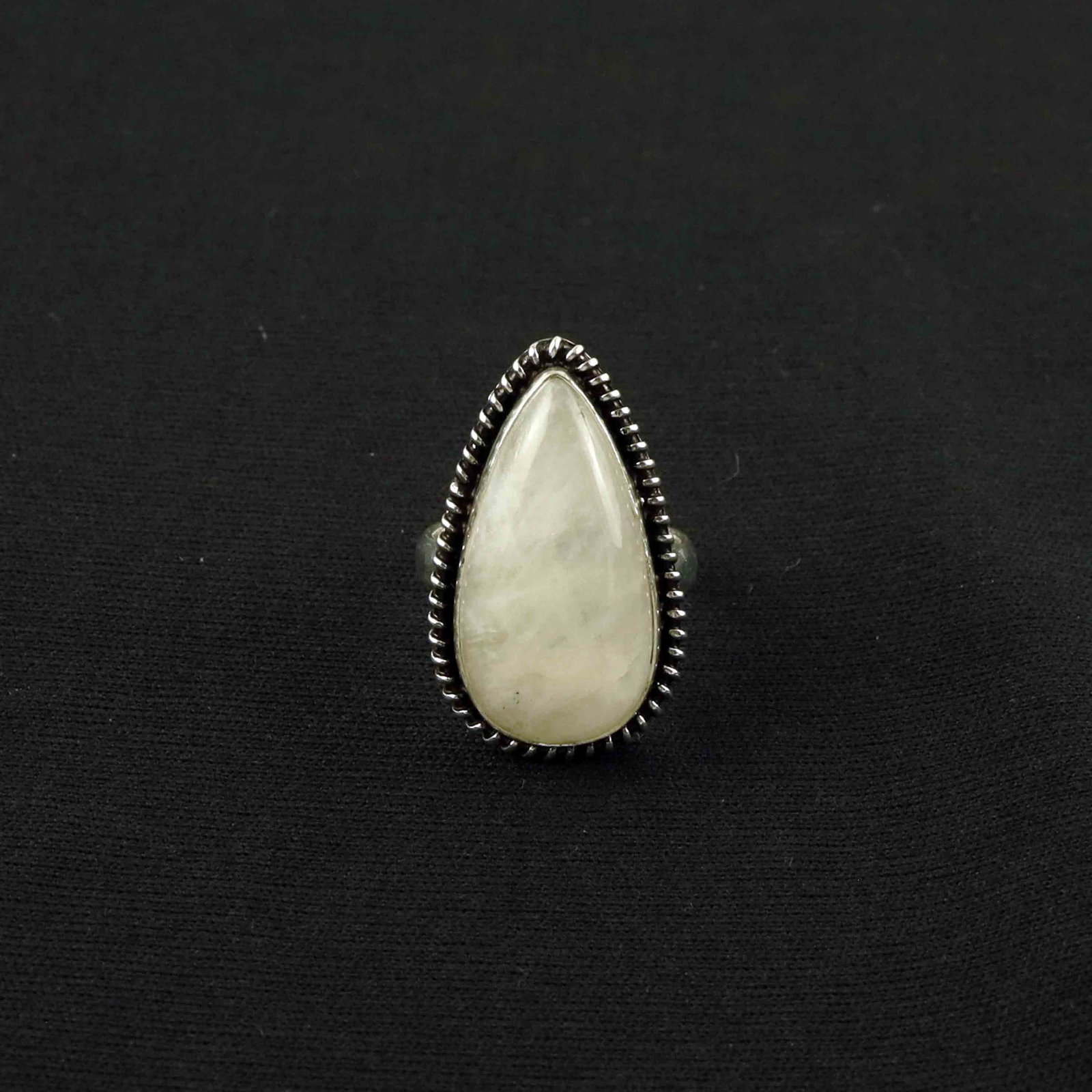 Natural Rainbow Moonstone Sterling Silver Plated Handmade Ring - 8.5MM: Product ID: 260528150524 Product - Handmade Silver Plated Ring Metal - 92.5 Sterling Silver Plated Ring Size - 8.5MM Gemstone - Rainbow Moonstone Gemstone Origin - India Gemstone Size - 3X1.5 CM Gemst