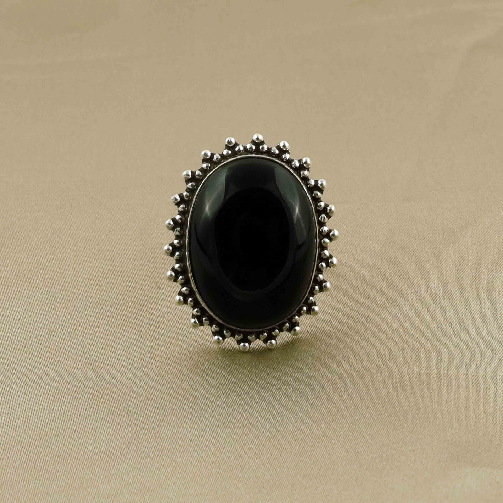 Natural Black Onyx Silver Plated Handmade Ring - 8.5MM: Product ID: 260528134838 Product - Handmade Silver Plated Ring Metal - 92.5 Sterling Silver Plated Ring Size - 8.5MM Gemstone - Black Onyx Gemstone Origin - India Gemstone Size - 2.5X2 CM Gemstone Sha