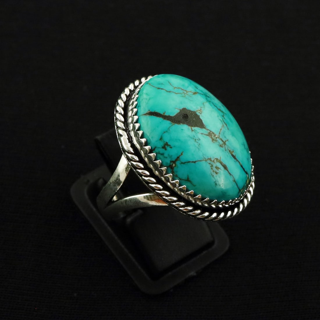 Natural Turquoise 2 Micron Sterling Silver Plated Handmade Ring - 10MM ( Adjustable ): Product ID: 260731112322 Product - Handmade Silver Plated Ring Metal - 92.5 2 Micron Sterling Silver Plated Ring Size - 10MM ( Adjustable) Gemstone - Turquoise Gemstone Origin - Tibet Gemstone Size - 