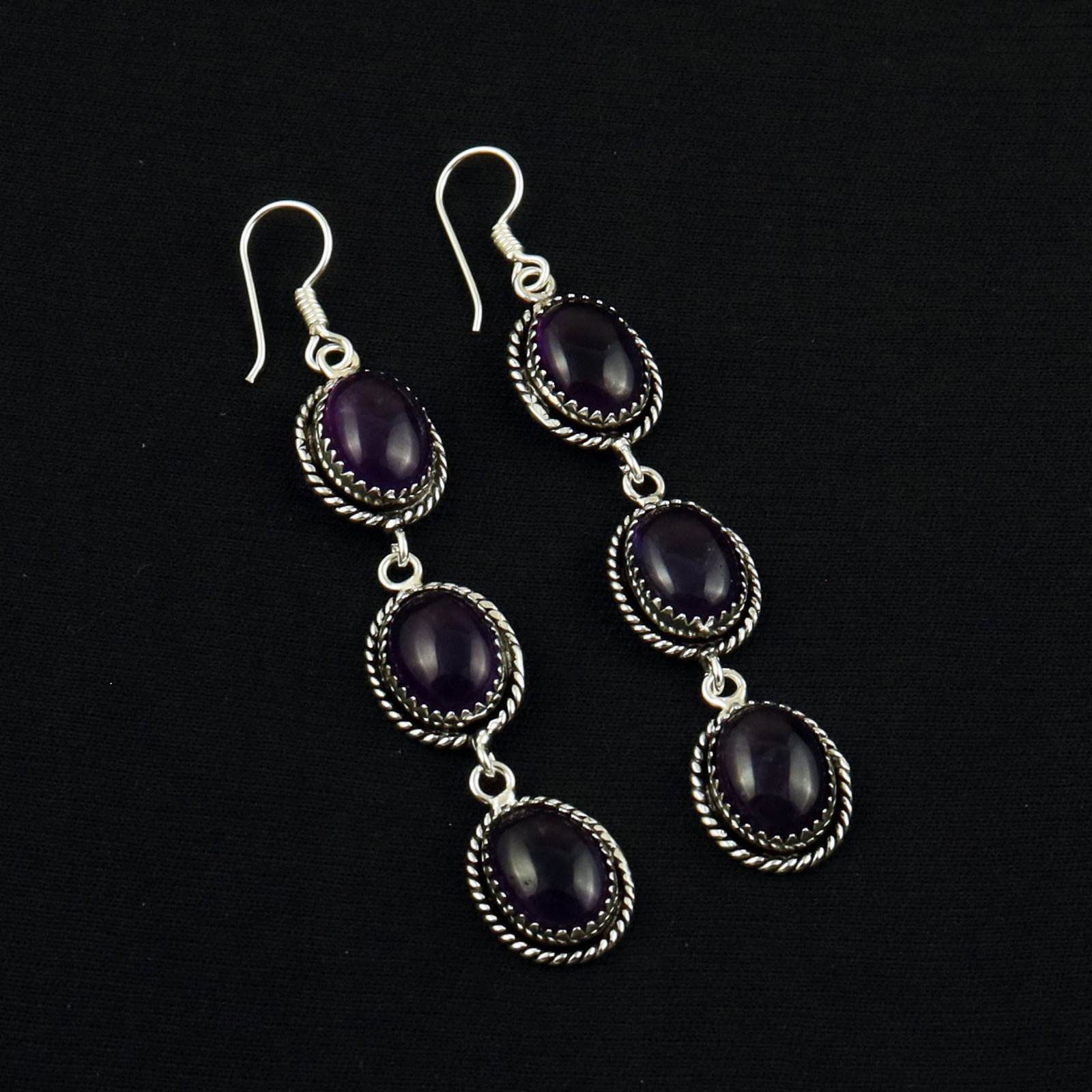 Natural Amethyst Sterling Silver Plated Handmade Stud Earring: Product ID: 260702142338 Product - Handmade Silver Plated Stud Earring Metal - 92.5 Sterling Silver Plated Earring Type - Stud Gemstone - Amethyst Gemstone Origin - United States Gemstone Size - 10X14