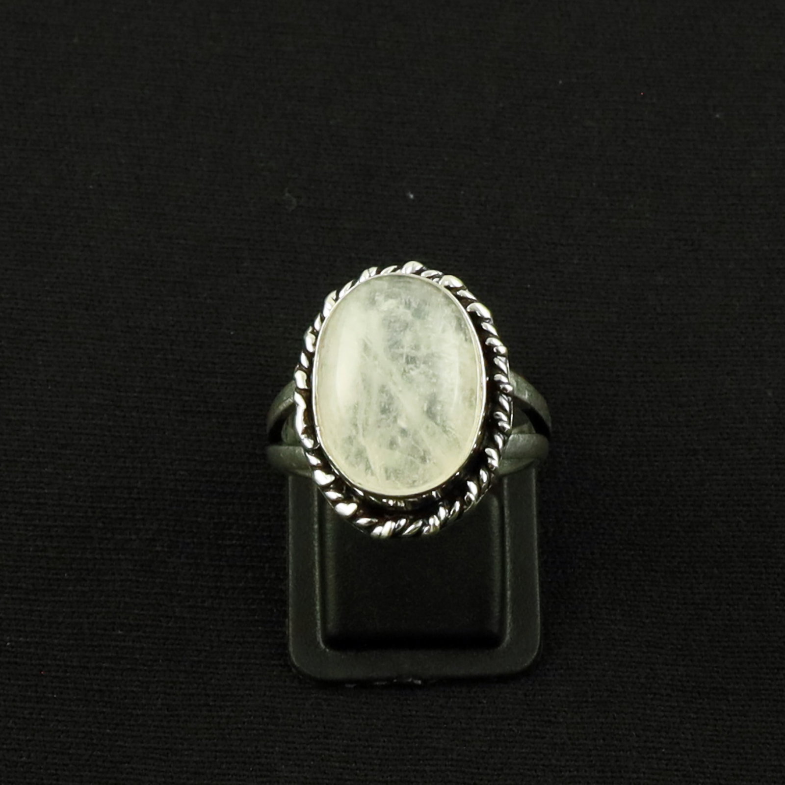 Natural Rainbow Moonstone Silver Plated Handmade Ring - 9MM: Product ID: 260613132605 Product - Handmade Silver Plated Ring Metal - 92.5 Sterling Silver Plated Ring Size - 9MM Gemstone - Rainbow Moonstone Gemstone Origin - India Gemstone Size - 12X16 MM Gemston
